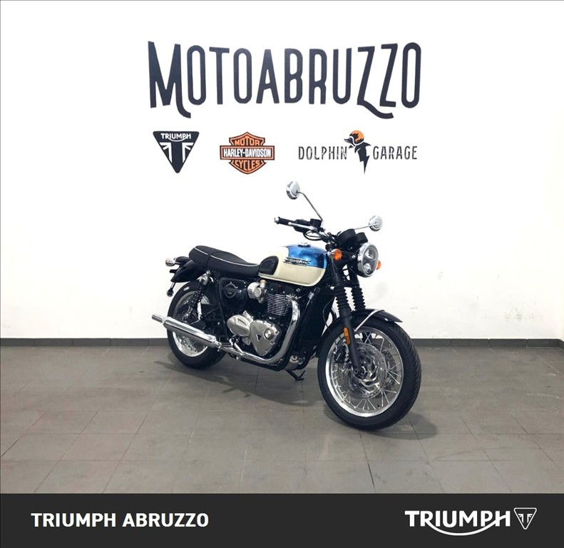 TRIUMPH Bonneville 1200 T120 Aegean Blue / New England White Abs my2