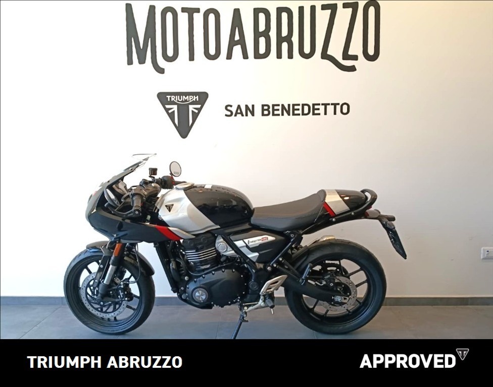 TRIUMPH Thruxton 400 Phantom Black / Aluminium Silver Abs