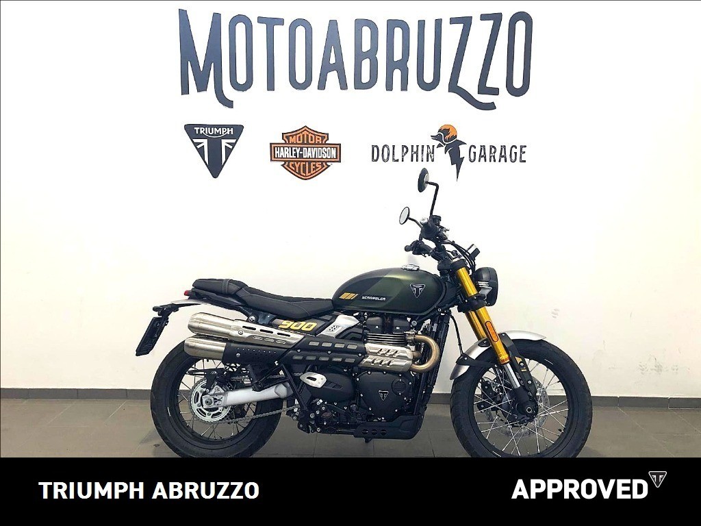 TRIUMPH Scrambler 900 Matt Khaki Green / Matt Phantom Black Abs