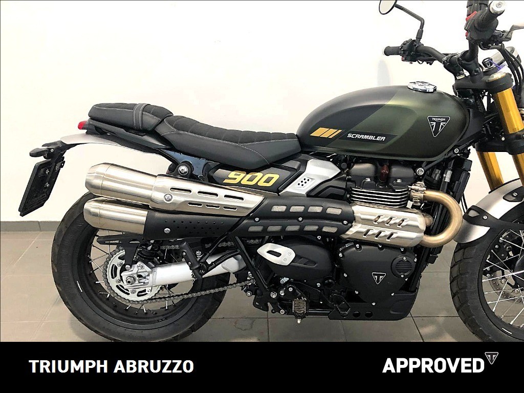 TRIUMPH Scrambler 900 Matt Khaki Green / Matt Phantom Black Abs