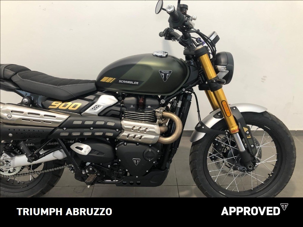 TRIUMPH Scrambler 900 Matt Khaki Green / Matt Phantom Black Abs