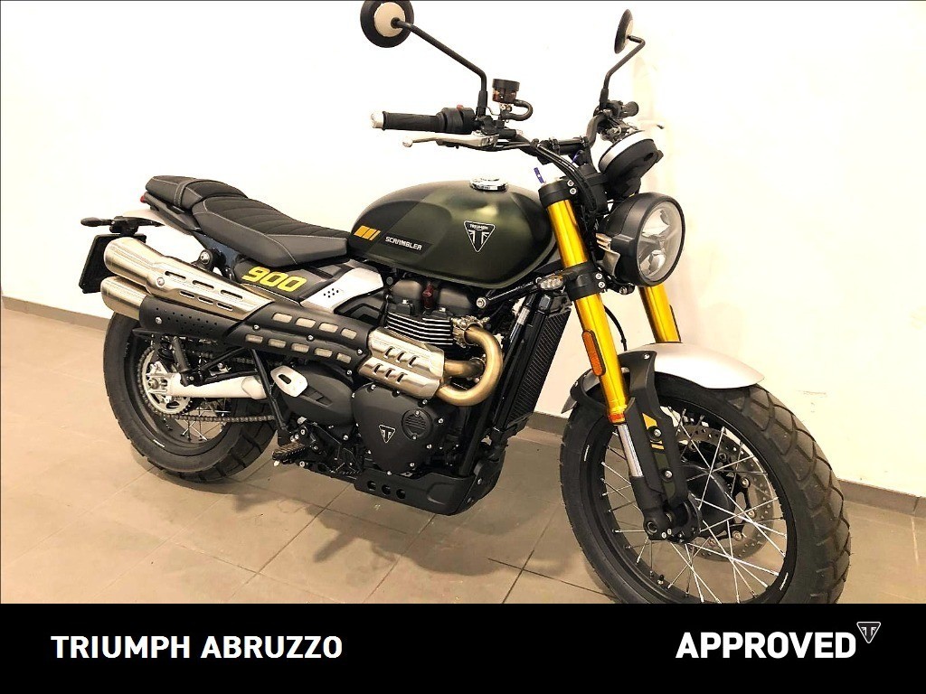TRIUMPH Scrambler 900 Matt Khaki Green / Matt Phantom Black Abs