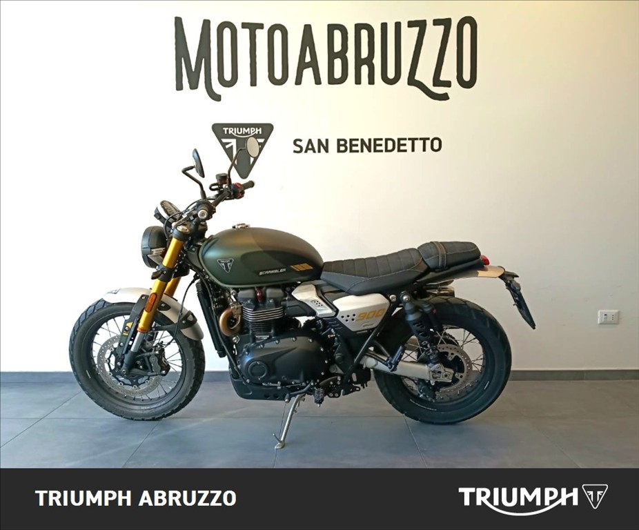 TRIUMPH Scrambler 900 Matt Khaki Green / Matt Phantom Black Abs