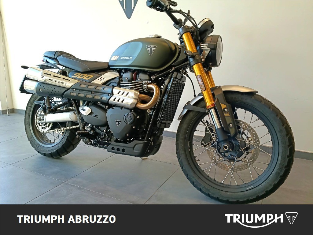 TRIUMPH Scrambler 900 Matt Khaki Green / Matt Phantom Black Abs